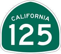 California State Route 125 icon