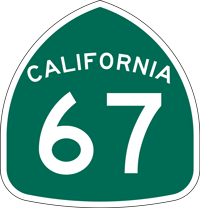 California State Route 67 icon