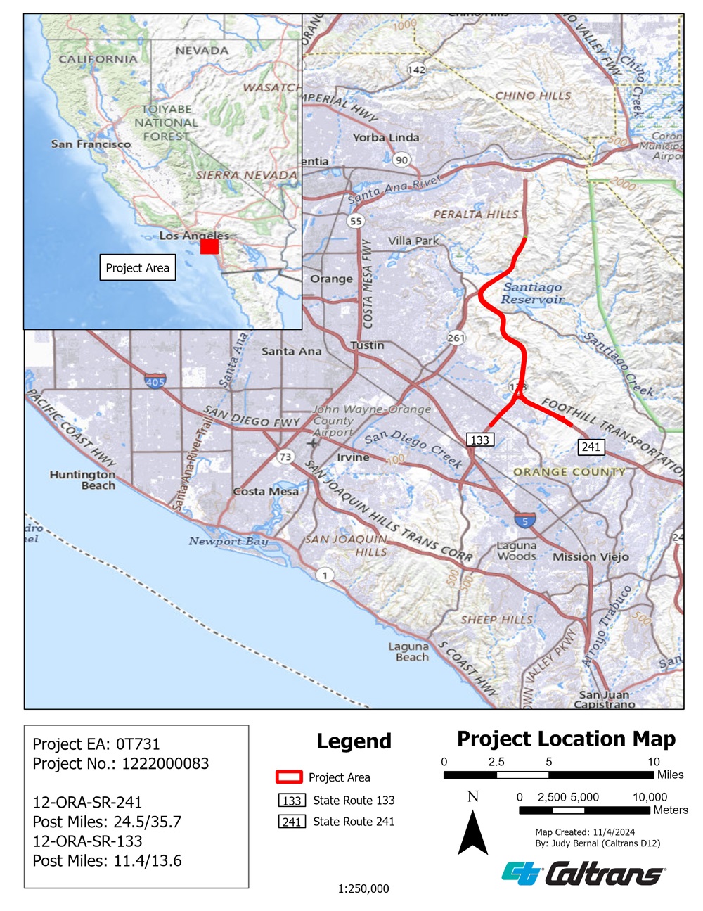 0T730 Project Location Map