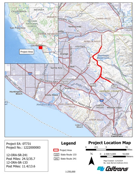 0T730 Project Location Map