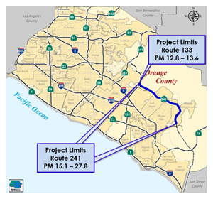 Vicinity Map of the SR-241/133 Multi Asset Project