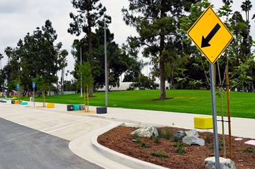 outdoor seats and stormwater capture