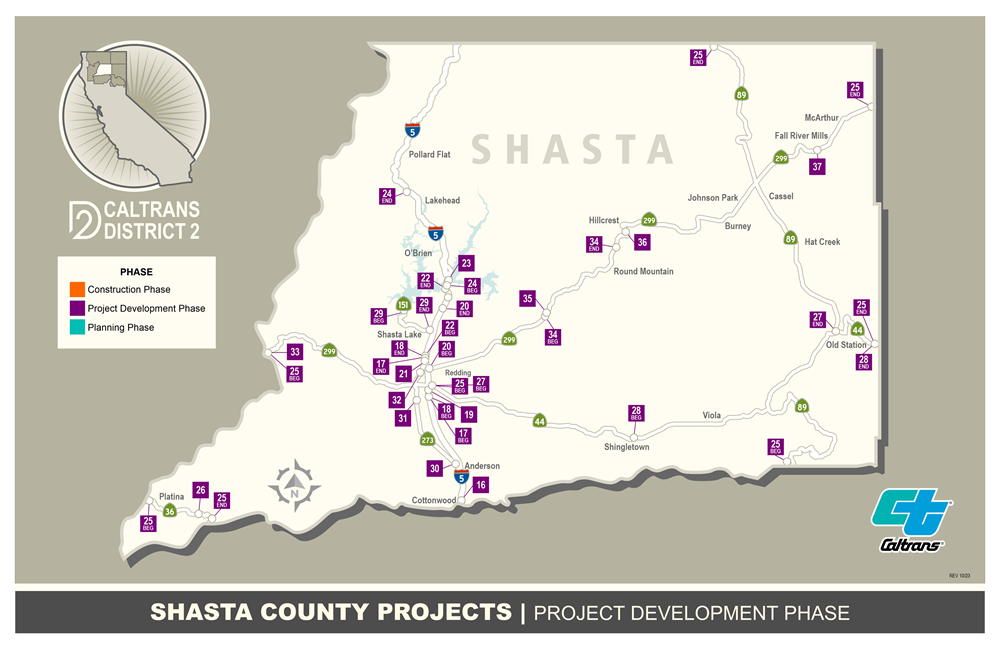 Shasta County 2024 Project Map 2