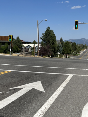 New traffic signals at Schaffer Mill and Truckee Airport Roads in Truckee provide designated left turns for motorists turning onto State Route 267.