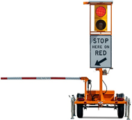 Stop on red sign