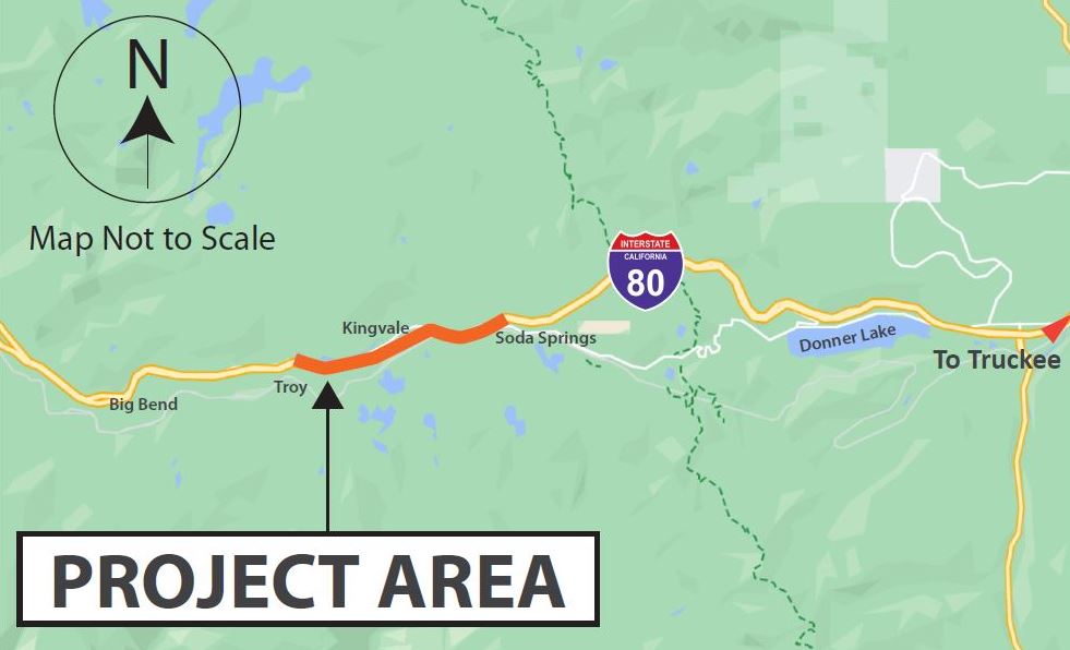 map of i-80 project area
