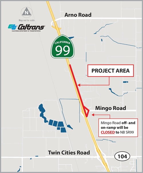 map of highway99