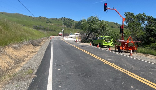 map of highway road work