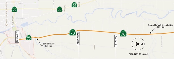 highway map of laurellen road 