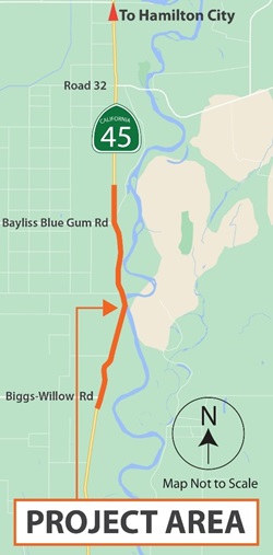 map of highway 45