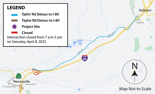 map of traffic alert I80 