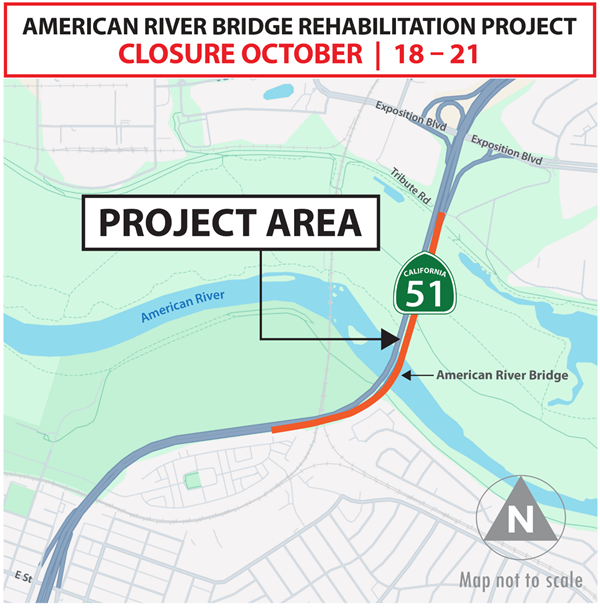 American river bridge rehab project closure October 18-21