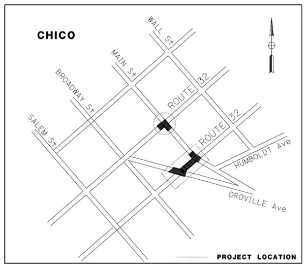 Map of Chico Route