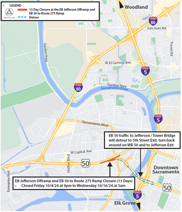 EB 50 traffic to jefferson_tower bridge 