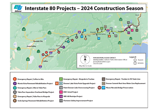 Interstate 80 projects 2024