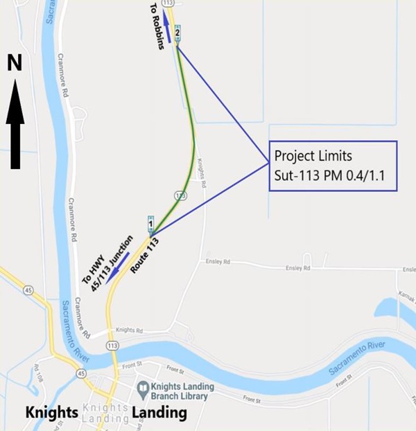 Knights landing project limit map