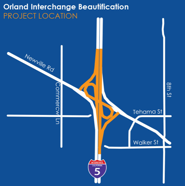 Map of Orland Interchange 