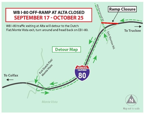 WB i80 off ramp sept 17 and October 25