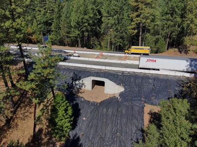 New wildlife crossing along eastbound I-80 near Monte Vista.