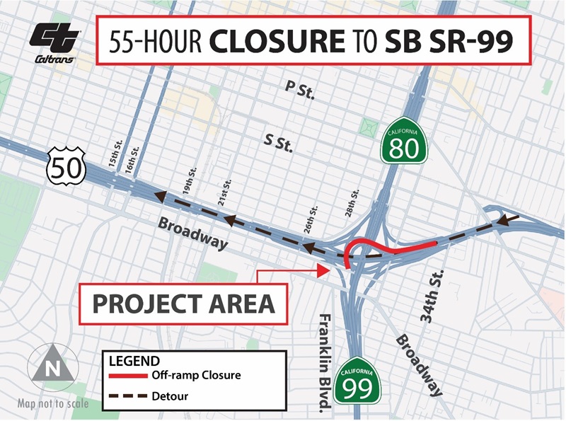 55 hour closure project map