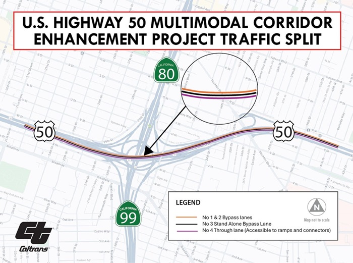 us 50_map _enhancement project traffic split