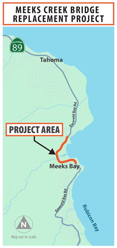Meeks Creek Bridge Replacement Map