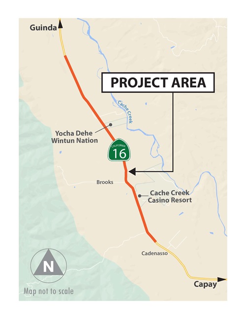 Map of Yolo Cache Creek Project 