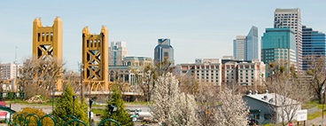 Raley Field and Tower Bridge view of Sacramento