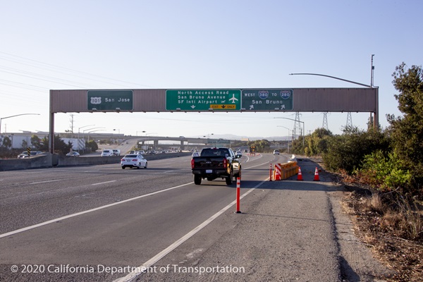 highway sign across highway 101