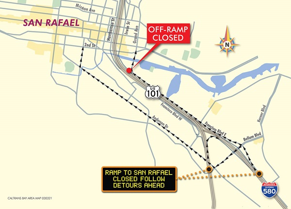 2021-03-03 San Rafael Detour Map 3