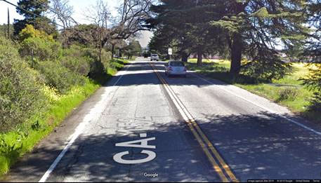 view of car on road