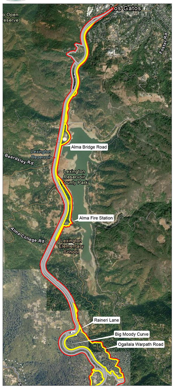 Public Information Map - Progress Update State Route 17 Shaded Fuel Break