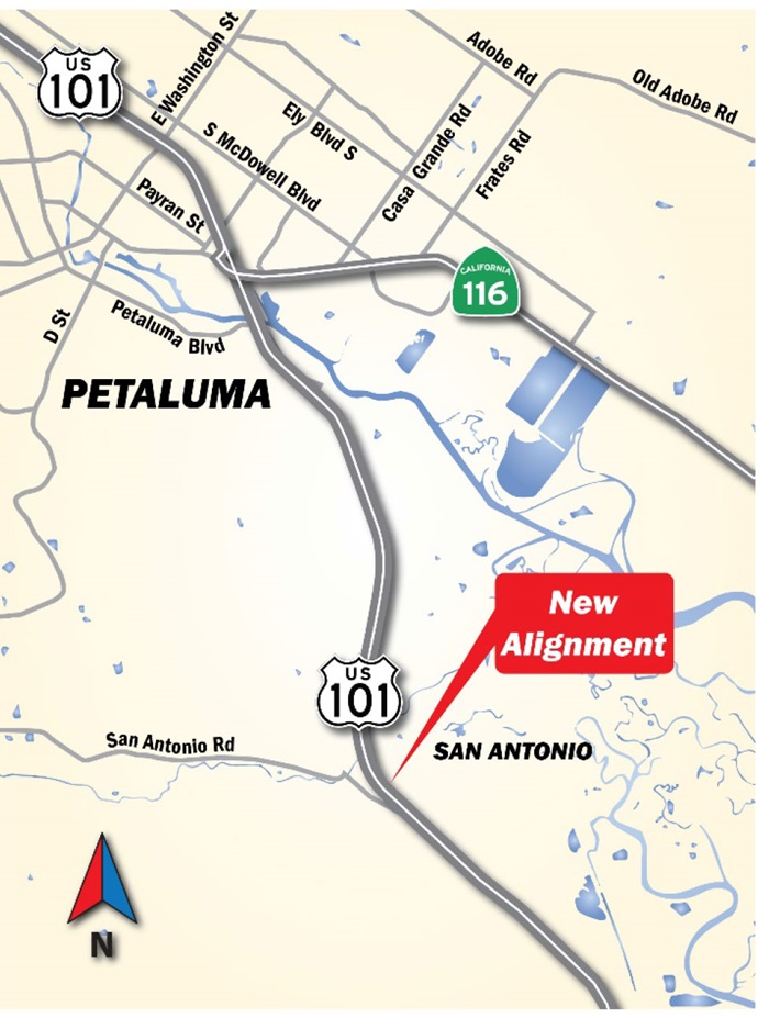 06-21-2019-North Bound 101 MSN Traffic Shift