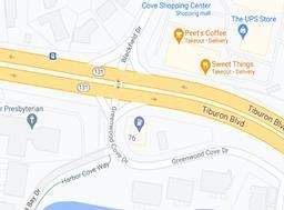 Daytime/Nighttime Closures Of State Route 131 Tiburon map