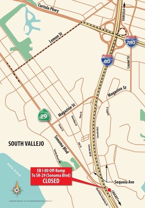 I-80 State Route 29 Bridge Replacement Project in Vallejo