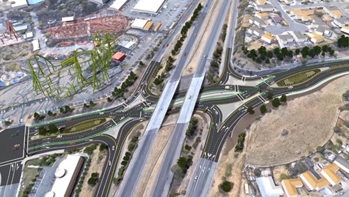 Map of where the State Route 37/Fairgrounds Drive  Diverging Diamond Interchange Project will take place in Vallejo, Solano County.