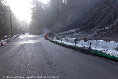 State Route 9 in Saratoga, Santa Clara County, Reopens After Crews Clear Debris Between Redwood Gulch Rd. and Sanborn Rd.  
