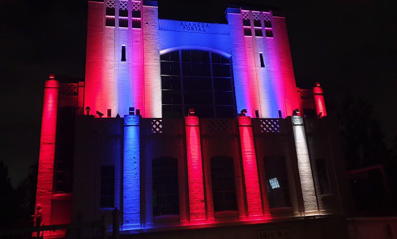 Posey Tube Testing of Light Install as part of the Clean California Portal Lighting Project.
