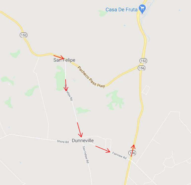 Overnight Closure of SR-152 East & SR-156 East Connector Near