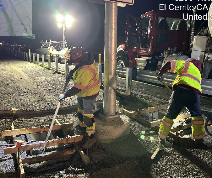 Caltrans workers continuing overnight maintenance and safety upgrades along Interstate 80 (I-80) between Buchanan Street in Albany and Highway 4 in Hercules.