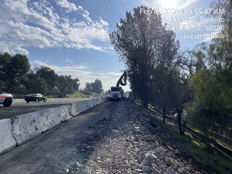 Caltrans reconstructing parts of Interstate 680 retaining wall and sound wall as part of continued infrastructure improvements along the I-680 corridor in Contra Costa County.