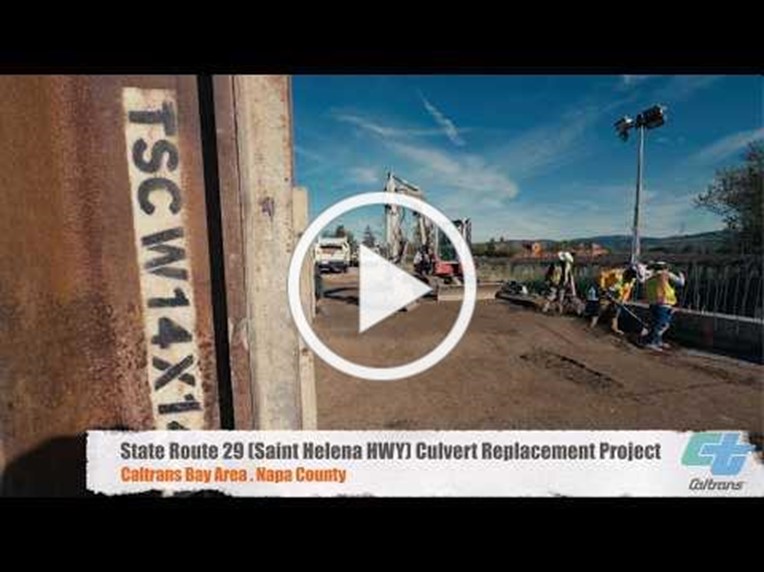 Thumbnail image for the State Route 29 Culvert Improvement Project, in Napa County.