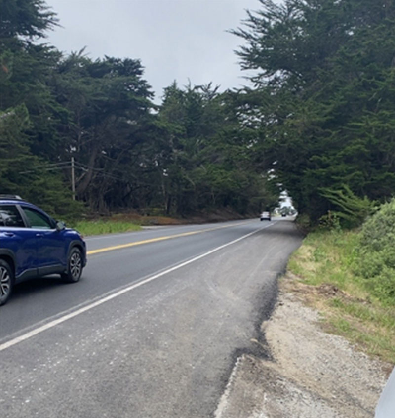Cars traveling on newly paved road on SR-1 as progress continues on the SR-1 Multi-Asset Roadway Rehabilitation Project.