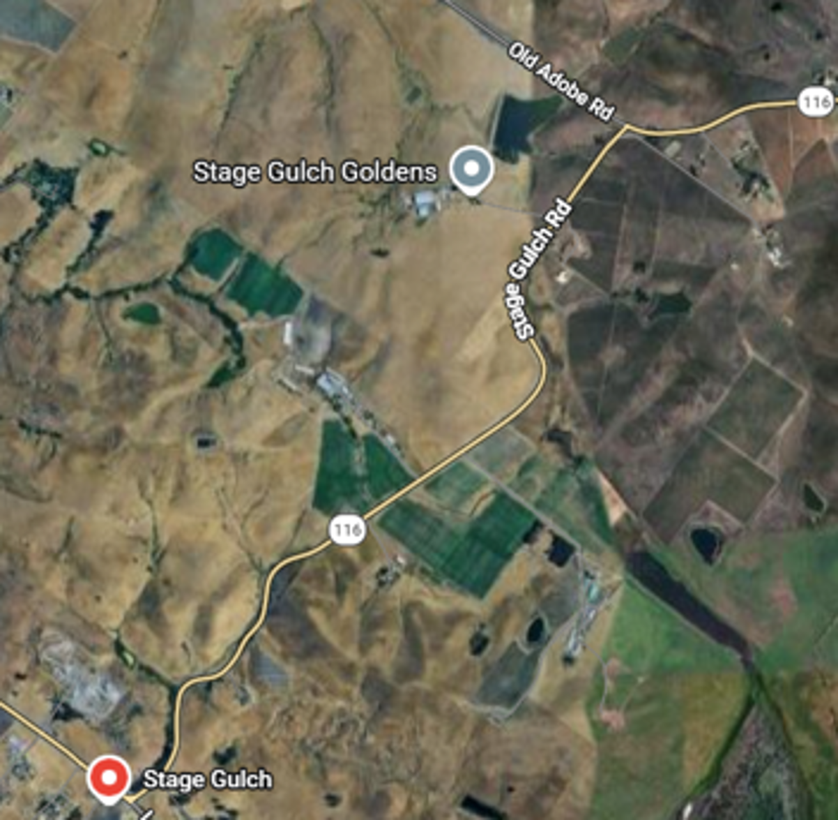 Map of One-Way Traffic Control for Tree Trimming/Tree Removal Project in Sonoma County along State Route 116 (SR-116).