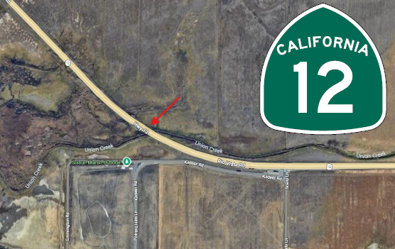 Nightly One-Way Traffic Control on State Route-12 map