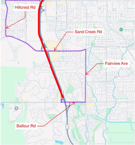 Detour map for Overnight Full Closures on State Route 4 Scheduled Between Lonetree Way and Walnut Boulevard in Contra Costa County. Please see posted detour route.