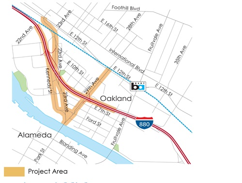 23rd 29th Ave Overcrossing Map