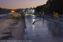 Caltrans District 4 continues to repave southbound Interstate 680 in Alameda County on Saturday, November 4, 2023.