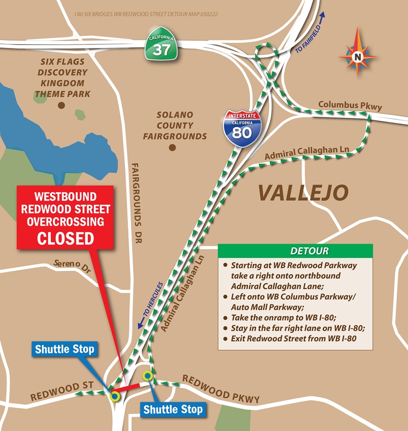 Westbound Detour