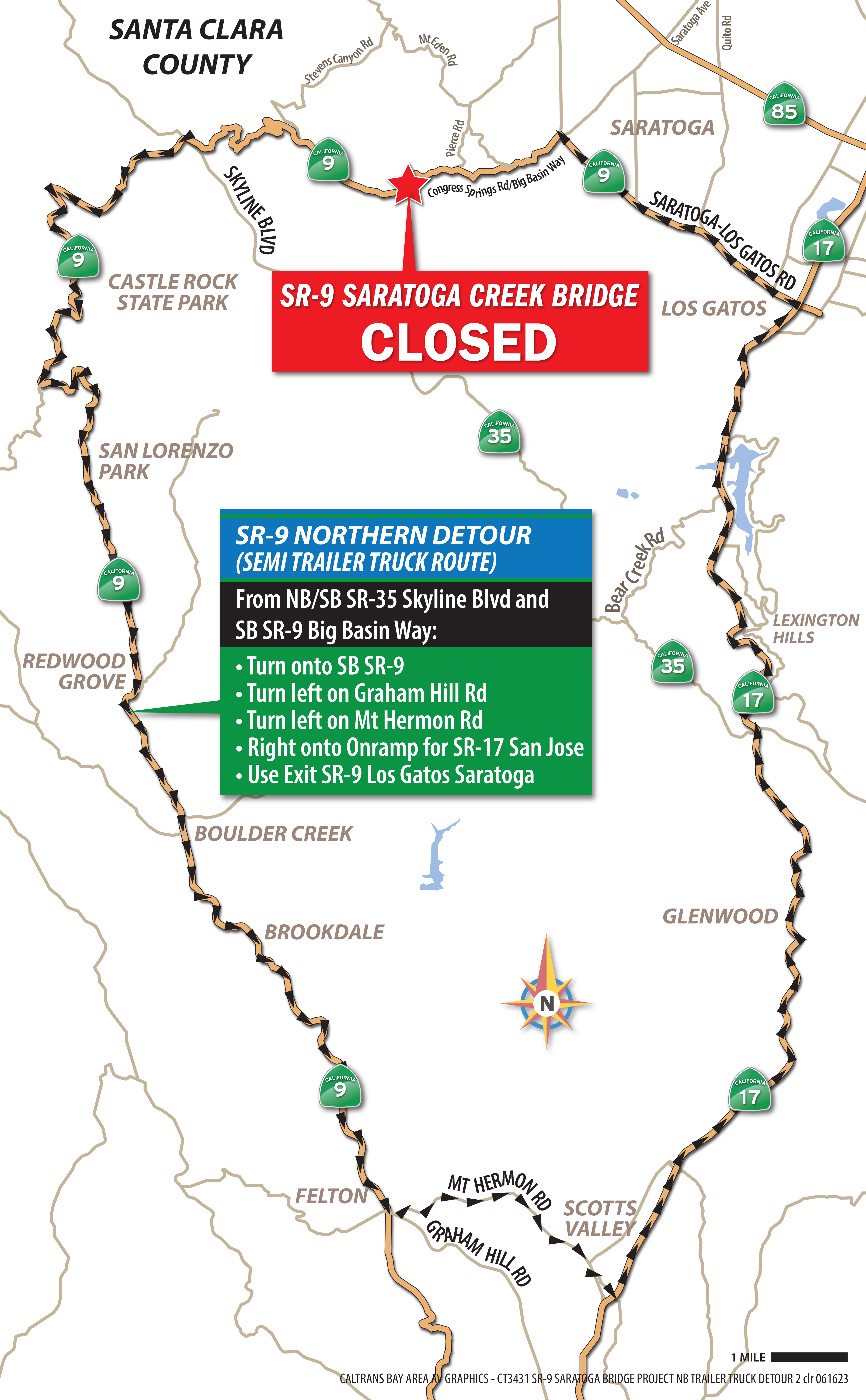 State Route 9 Saratoga Creek Bridge Caltrans